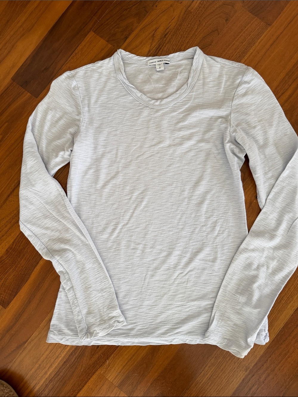 SHEER SLUB LONG SLEEVE CREW 0 - Picture 7 of 8